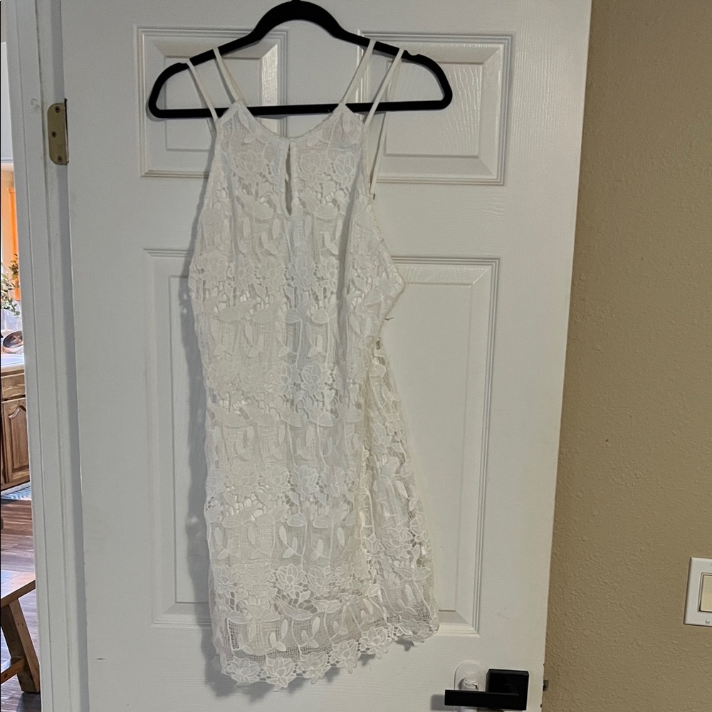 Astr the label Elegant White Lace Dress perfect bridal shower or baby shower